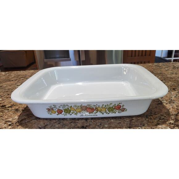 Vintage Corning Ware Spice of Life A-21 Lasagna/ Roaster Baking Dish Le Romarin - Picture 1 of 16
